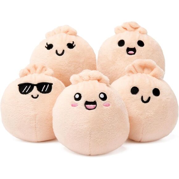 5 Emotional Support Dumplings By Relatable Cuddly Stuffed Animals With Basket - Picture 4 of 5